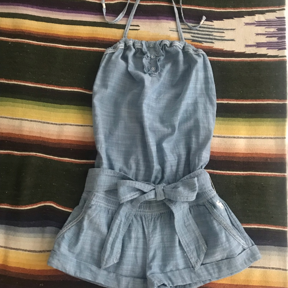 Abercrombie & Fitch Chambray Short Romper